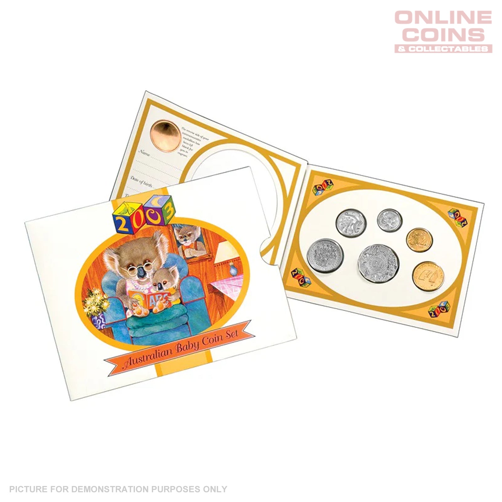 2003 Royal Australian Mint Uncirculated Baby Coin Set - Koala